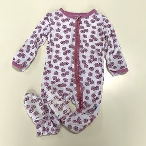 KicKee Pants Ruffle Footie with zipper 6-9 month pajama